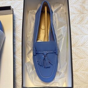 Talbots Blue Flats with Tassel Detail